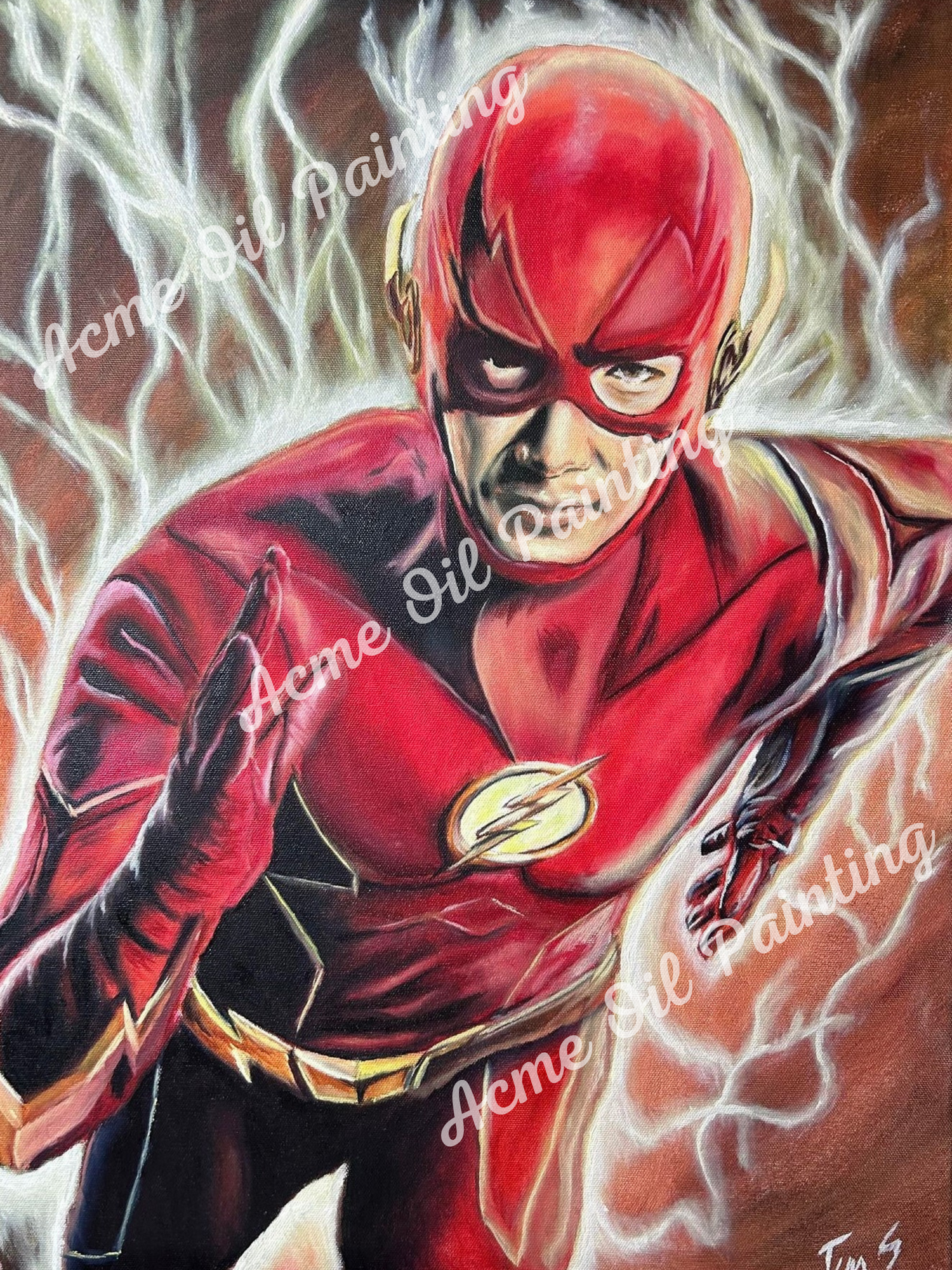 The Flash Oil Painting