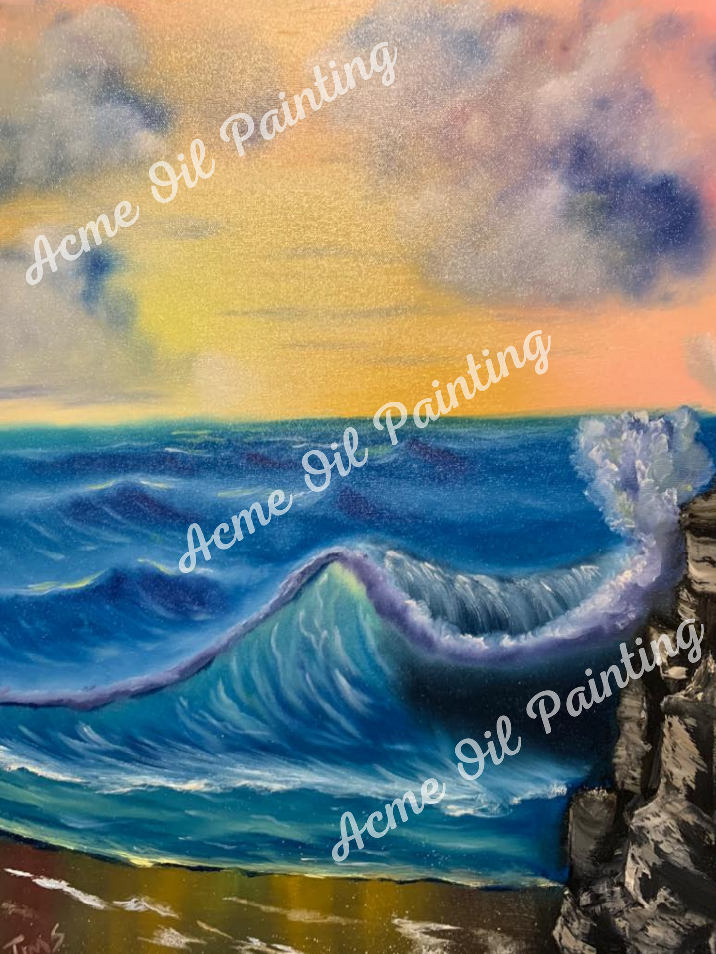 Sea Scape Oil Painting