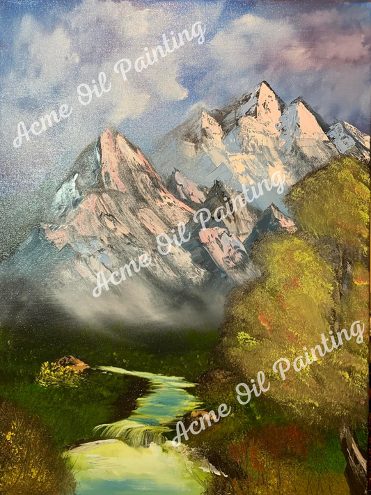 Mountain Meadows Oil Painting