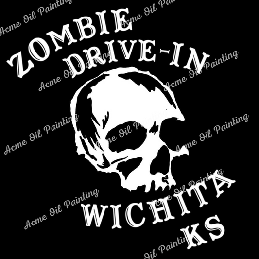 Zombie Drive-In Wichita Digital Art